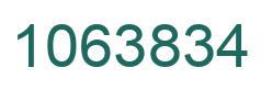 Number 1063834 green image