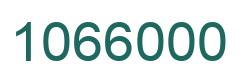 Number 1066000 green image