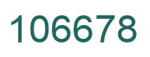 Number 106678 green image
