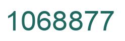 Number 1068877 green image