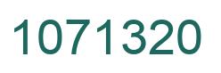 Número 1071320 imagen verde