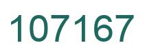 Number 107167 green image