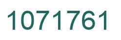 Number 1071761 green image