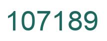 Number 107189 green image