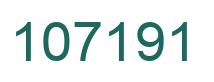Number 107191 green image