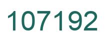 Number 107192 green image