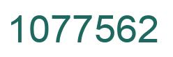 Number 1077562 green image