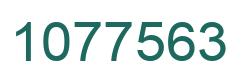 Number 1077563 green image