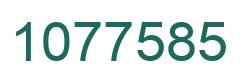 Number 1077585 green image