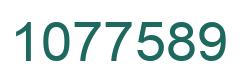 Number 1077589 green image