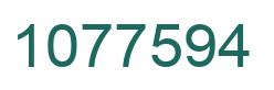 Number 1077594 green image