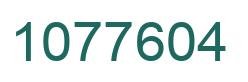 Número 1077604 imagen verde