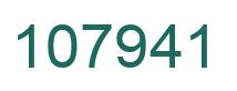 Number 107941 green image