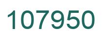 Number 107950 green image