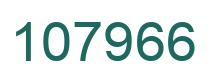 Number 107966 green image