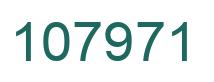 Number 107971 green image