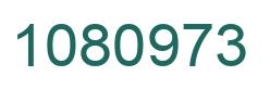 Number 1080973 green image