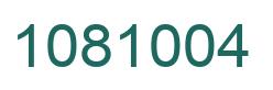 Número 1081004 imagen verde