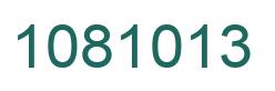 Número 1081013 imagen verde