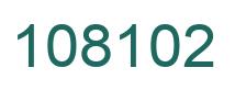 Number 108102 green image