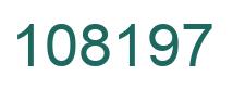 Number 108197 green image