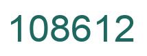 Número 108612 imagen verde