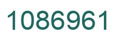 Número 1086961 imagen verde