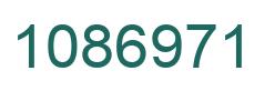 Number 1086971 green image