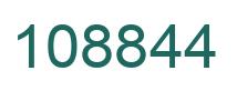 Number 108844 green image