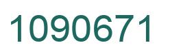 Number 1090671 green image