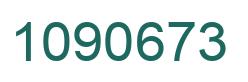 Number 1090673 green image