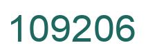 Number 109206 green image