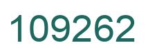 Number 109262 green image