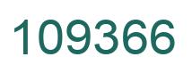 Number 109366 green image