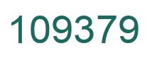 Number 109379 green image