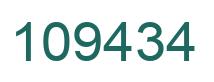 Número 109434 imagen verde