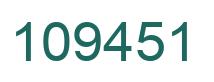 Número 109451 imagen verde