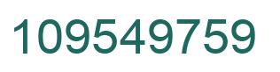 Número 109549759 imagen verde