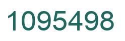 Number 1095498 green image