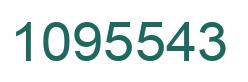 Number 1095543 green image
