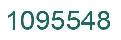 Number 1095548 green image