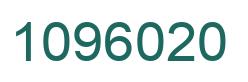Number 1096020 green image