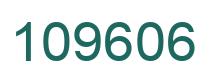 Number 109606 green image