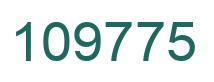 Number 109775 green image