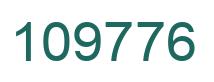 Number 109776 green image