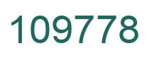 Number 109778 green image