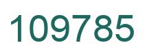 Number 109785 green image