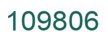 Number 109806 green image