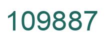Number 109887 green image