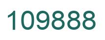 Number 109888 green image